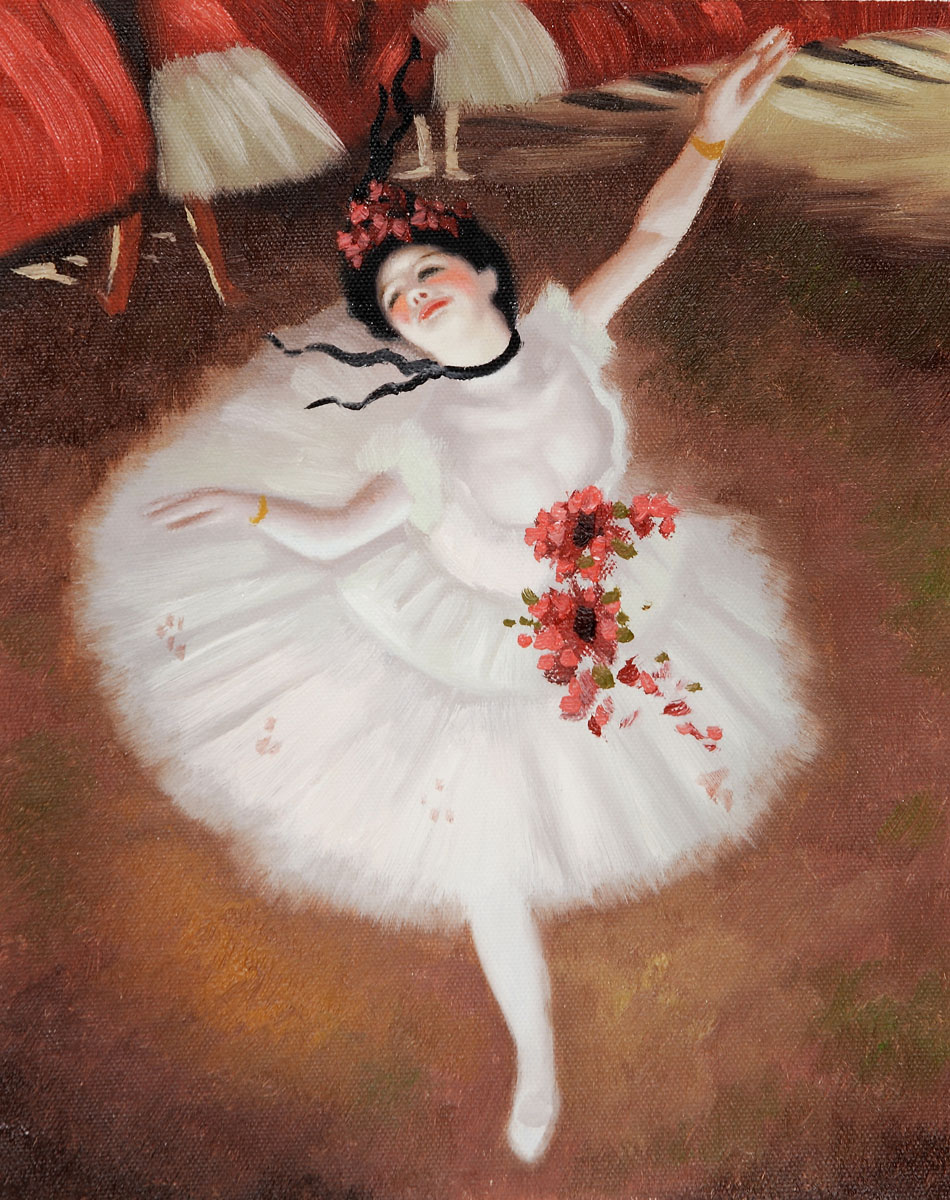 Star Dancer (On Stage) by Edgar Degas - Click Image to Close